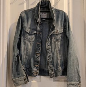 Old Navy Blue Jean Jacket Cropped